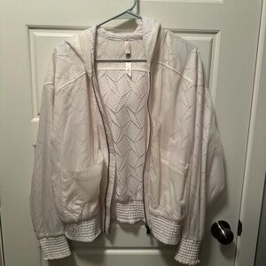 Fp movement Women's White Hooded Jacket